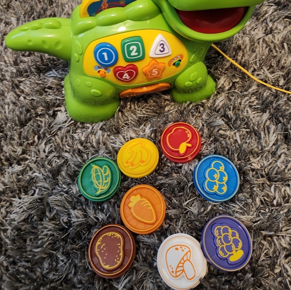 Interactive Green Dinosaur Toy with Colorful Buttons Vtech - Picture 4 of 4
